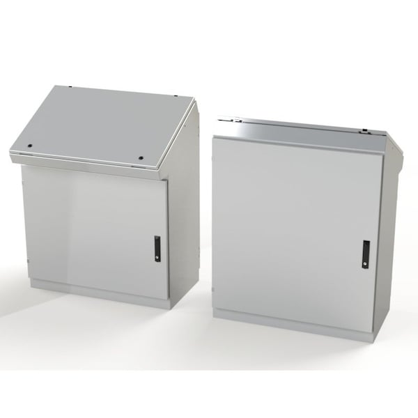 1/4 Turn Latch, 3 Point Latch with Keyed Handle Electrical Enclosures, 46-1/4 in H, 18-1/2 in D